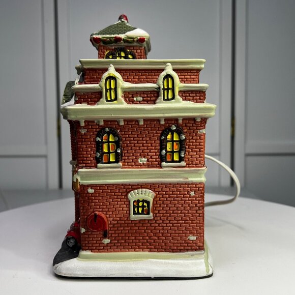 Holiday Time Fire Department Lighted Christmas Village Building (no box) - Picture 9 of 12